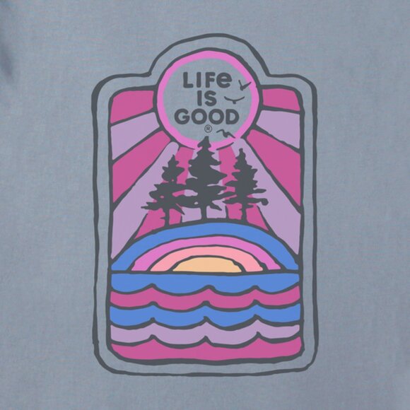 Women's LIG Golden Landscape Simply True Fleece Zip Hoodie - Picture 5 of 10